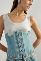 Classic Denim Corset 1 - 2