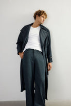 Loom Denim Man Trenhcoat - 3