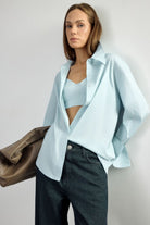 Oversize Blue Shirt - 0