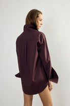 Oversize Bordeaux Shirt - 2
