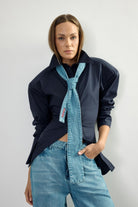 Padded Pleated Merlot Shirt - 0