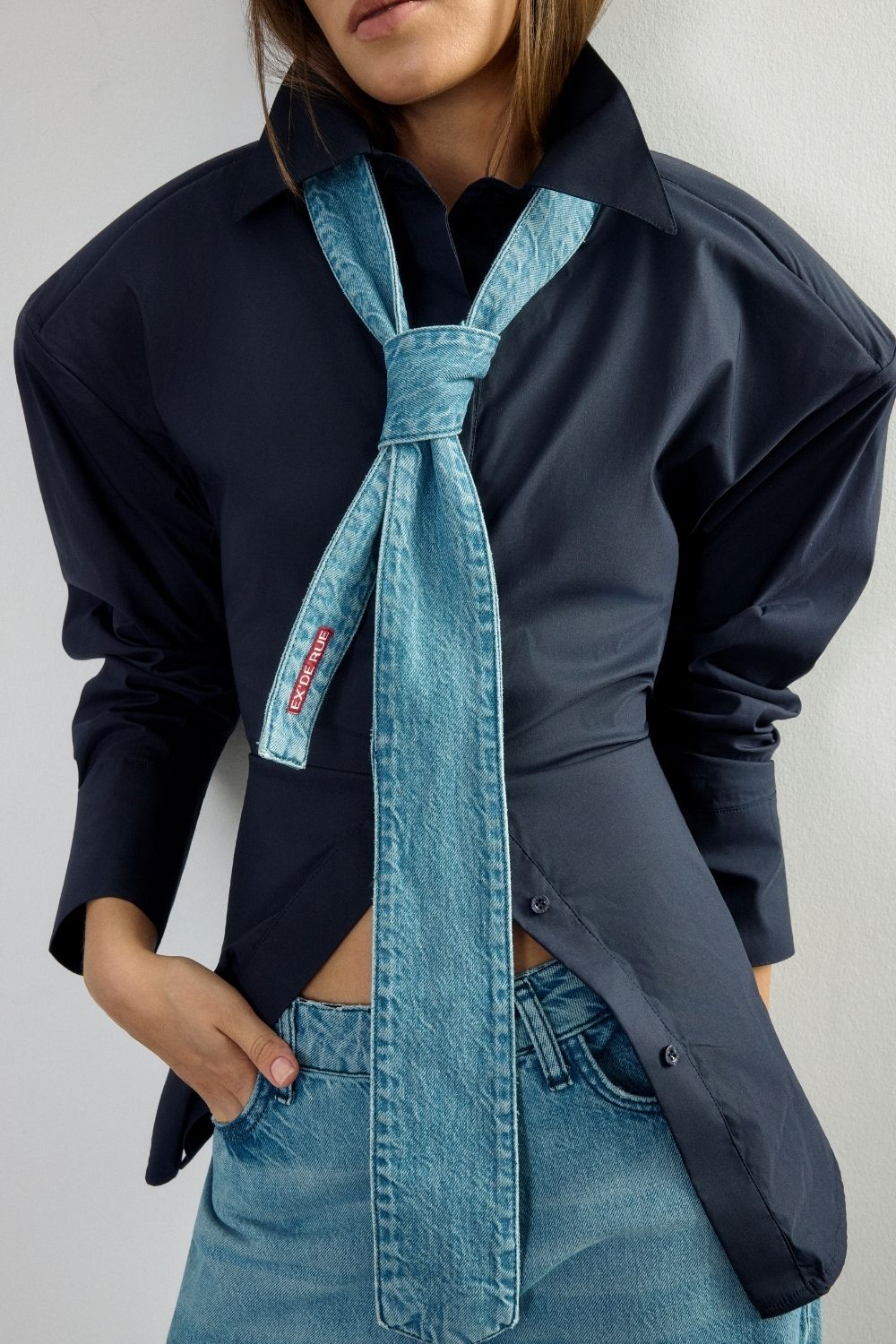 Padded Pleated Merlot Shirt - 2