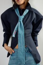 Padded Pleated Merlot Shirt - 2