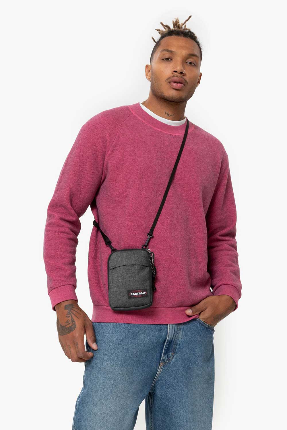 Eastpak-Buddy Black Denim-Omuz Çantası-5-Milagron.com