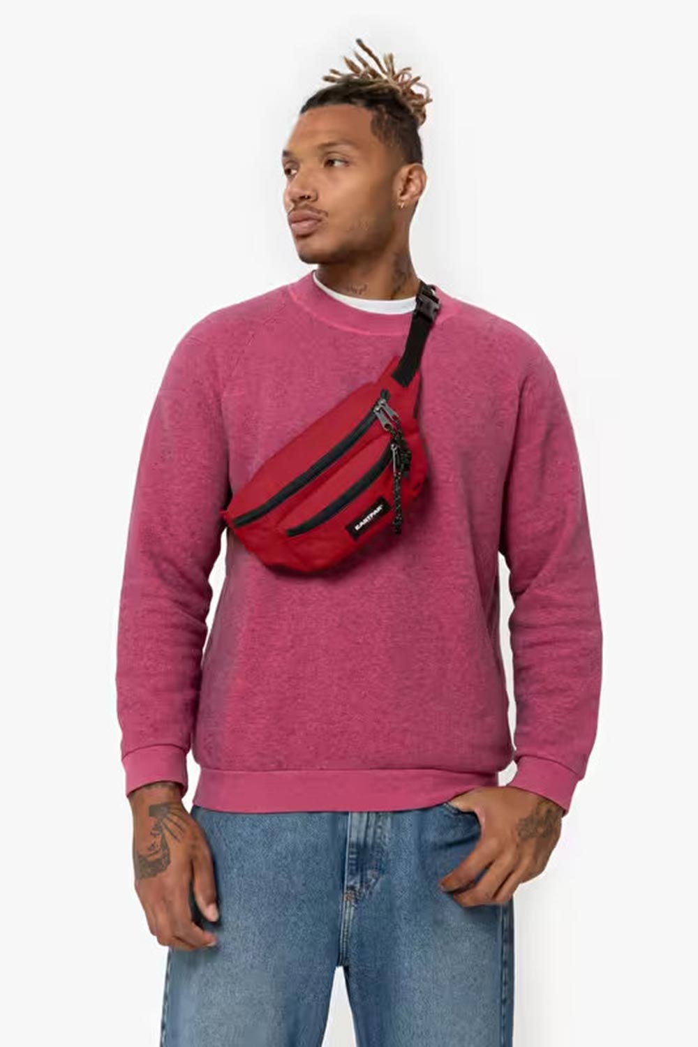 Eastpak-Doggy Bag Scarlet Red Bel Çantası-Bel Çantası-7-Milagron.com