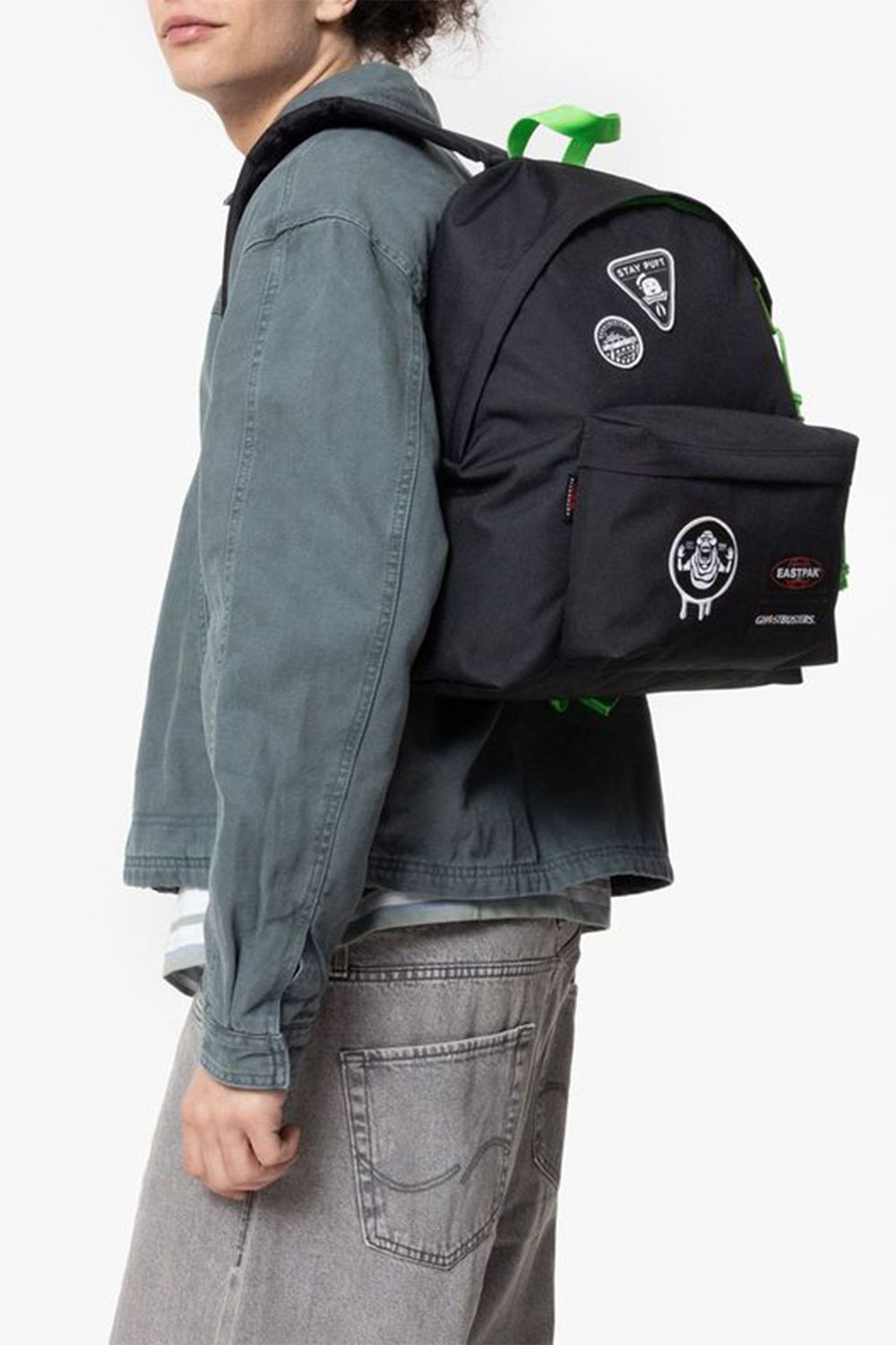 Eastpak-Ghostbusters Padded Pak'r Patches Siyah Sırt Çantası-Sırt Çantası-4-Milagron.com