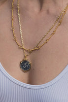 Ece London-Luciana Antik Para Kolye-Kolye-3-Milagron.com