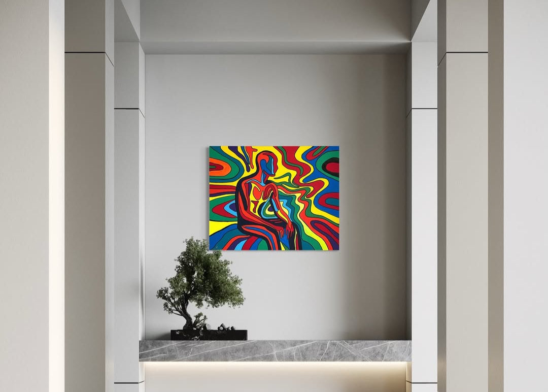 Echoes In The Flow Tablo | 80X100Cm