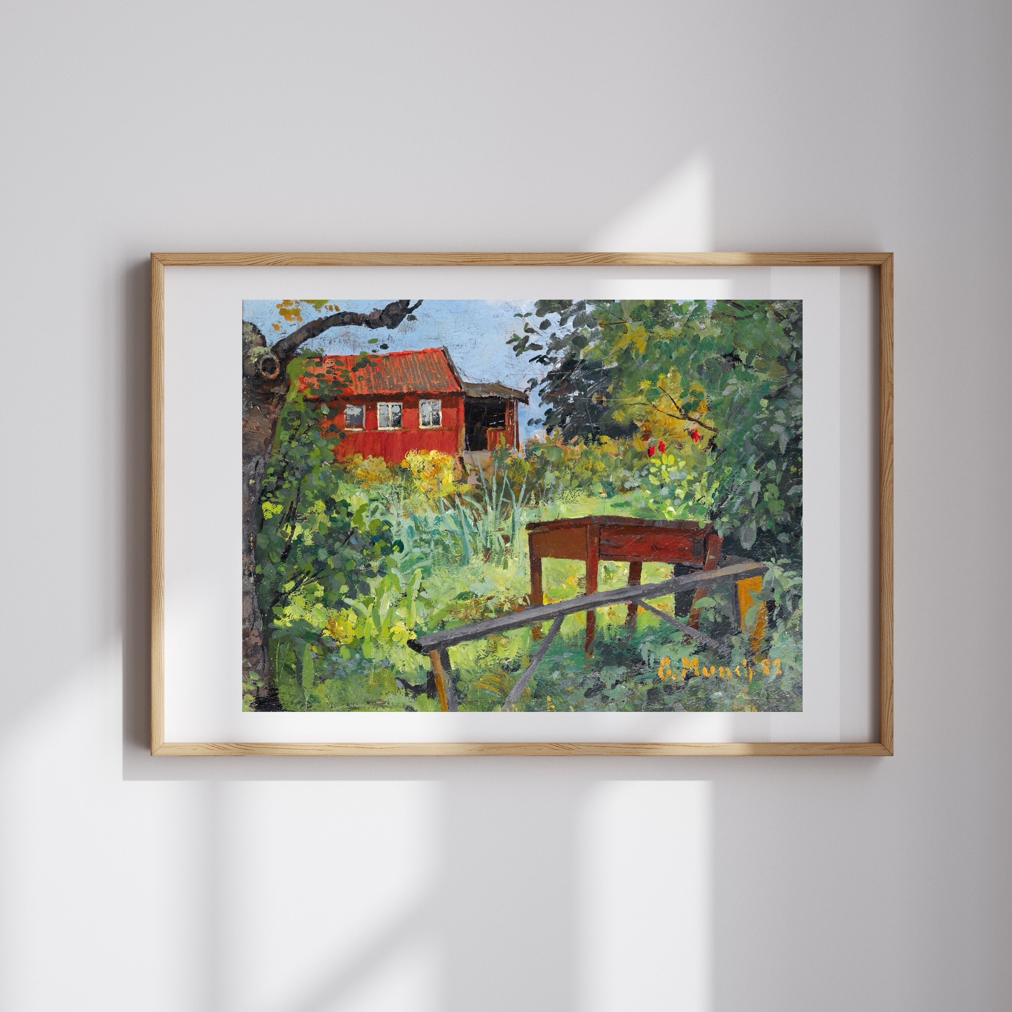 Edvard Munch - Kırmızı Evli Bahçe