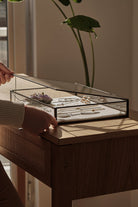 El Crea Designs-Cam Takı Ve Aksesuar Kutusu | Keten Tabanlı | Siyah | 35x25x5cm-Dekoratif Kutu-8-Milagron.com