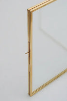 El Crea Designs-İkili Pirinç Gold Cam Masaüstü Fotoğraf Çerçevesi 20x15cm-Çerçeve-5-Milagron.com