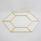 El Crea Designs-Pirinç Cam Supla Tabak Amerikan Servis Runner Nişan Sunum Organizasyon 34x29cm-Biblo-2-Milagron.com