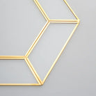 El Crea Designs-Pirinç Cam Supla Tabak Amerikan Servis Runner Nişan Sunum Organizasyon 34x29cm-Biblo-5-Milagron.com