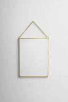 El Crea Designs-Pirinç Gold Duvar Askılı Ayna 20x15cm-Ayna-1-Milagron.com