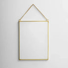 El Crea Designs-Pirinç Gold Duvar Askılı Ayna 20x15cm-Ayna-2-Milagron.com