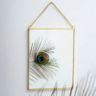 El Crea Designs-Pirinç Gold Duvar Askılı Ayna 20x15cm-Ayna-4-Milagron.com