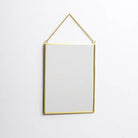 El Crea Designs-Pirinç Gold Duvar Askılı Ayna 20x15cm-Ayna-7-Milagron.com