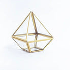 El Crea Designs-Pirinç Gold Geometrik Teraryum Cam Fanus Aksesuar Çikolata Kutusu 13x10x10cm-Biblo-4-Milagron.com