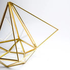 El Crea Designs-Pirinç Gold Geometrik Teraryum Cam Fanus Aksesuar Çikolata Kutusu 27x21x21cm-Biblo-10-Milagron.com