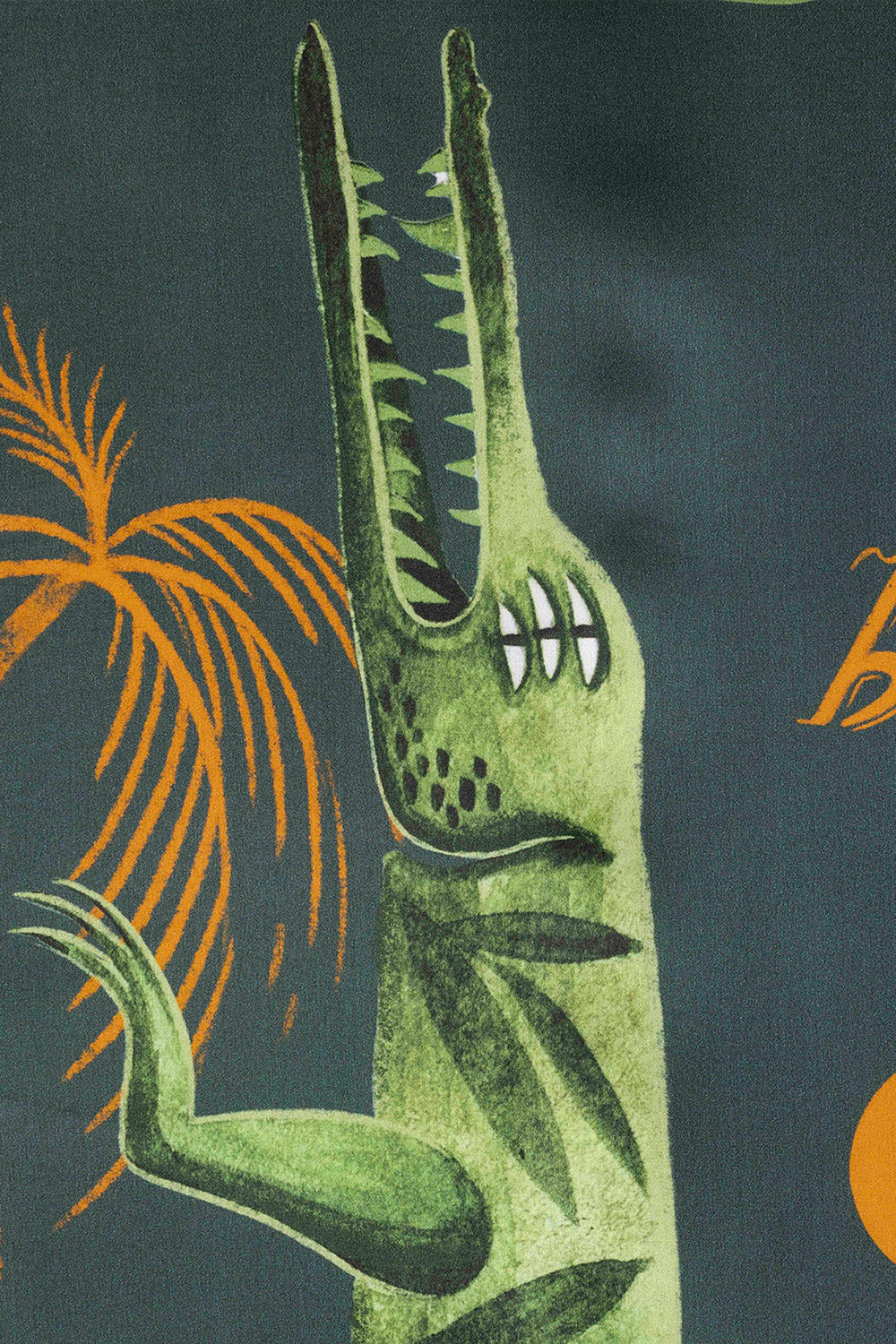 Jungle Dreams İpek Saten Eşarp ⎮ 90x90 Cm - 5