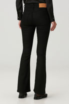 Siyah Flare Leg Jean Pantolon  - 3