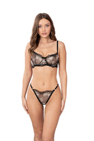Elorian Couture Lingerie-Floral Whispers - Laurel Bra Set-İç Giyim Setleri-1-Milagron.com