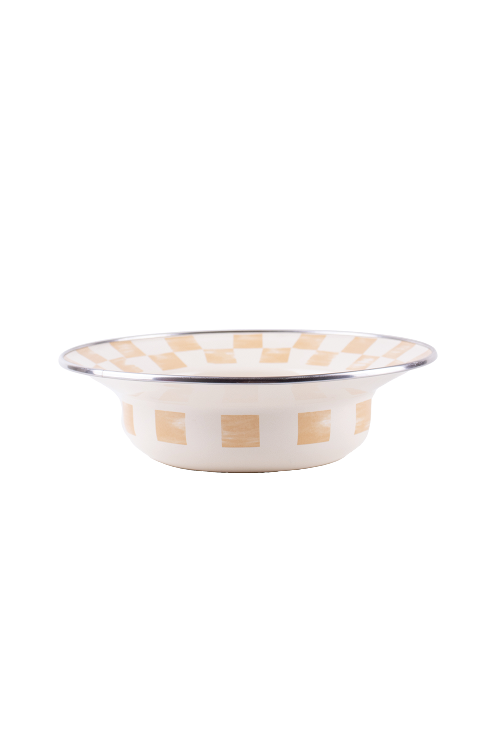 Emaylab-Beige Emaye Çukur Makarna Ve Salata Tabağı-Sunum Aksesuarları-1-Milagron.com