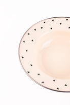 Emaylab-Black Cupid Emaye Çukur Makarna Ve Salata Tabağı-Tabak & Kase-2-Milagron.com