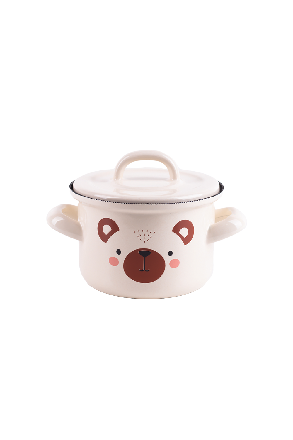 Emaylab-Little Bear Emaye 12cm Bebek Tenceresi (850 Ml)-Sunum Aksesuarları-1-Milagron.com