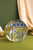 Emaylab-Selge Emaye Dekoratif Tabak-Tabak & Kase-1-Milagron.com