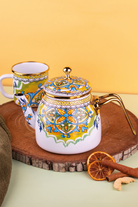 Emaylab-Selge Emaye Demlik 1 Litre-Sunum Aksesuarları-1-Milagron.com