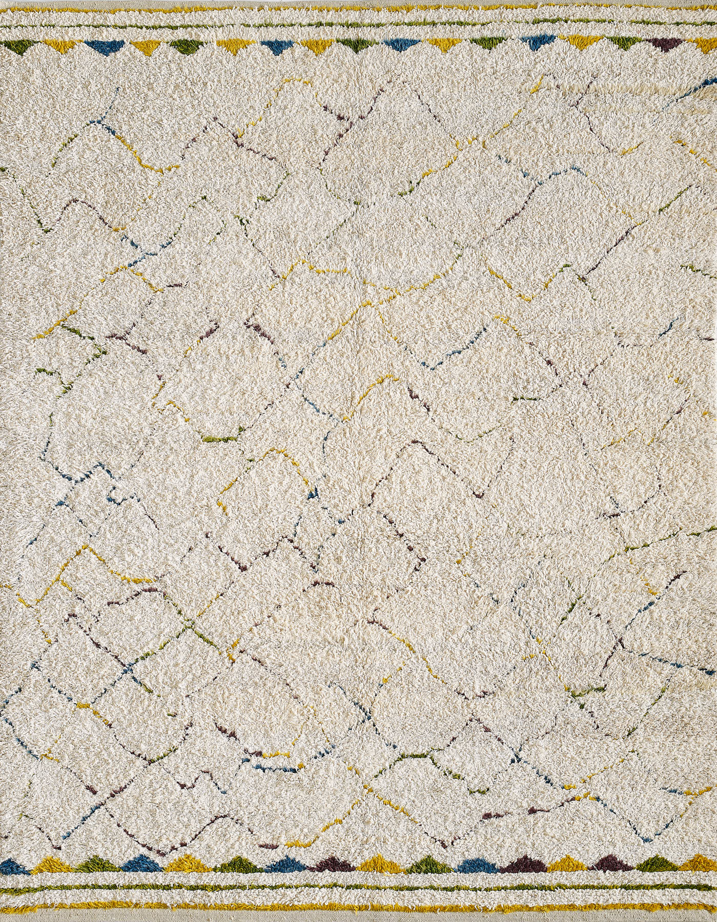 Empera-Antik Halı Morocco Etnik Desenli El Dokuması Halısı E0029-1-Milagron.com