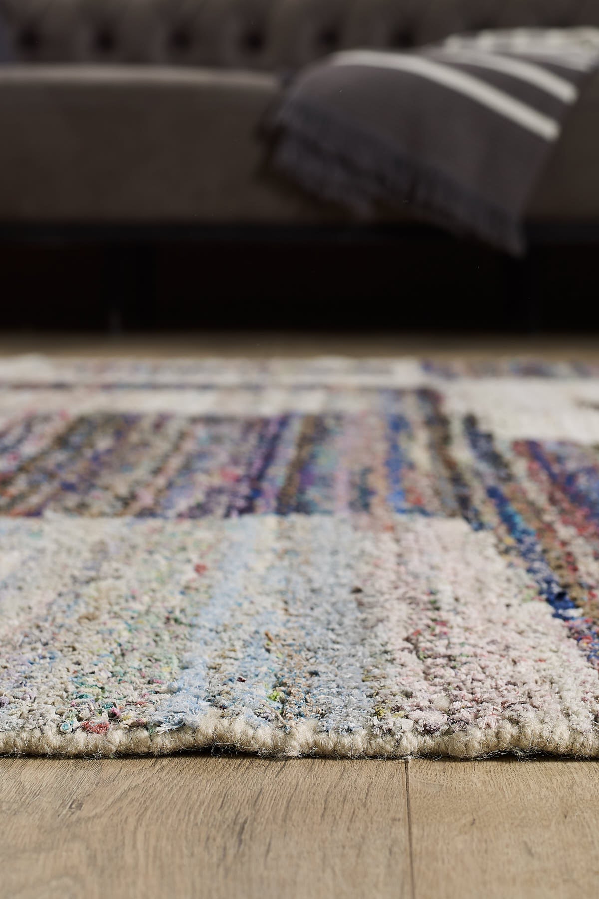 Empera-Antik Halı Recycle Etnik Desenli El Dokuması Salon Halısı E0009-4-Milagron.com