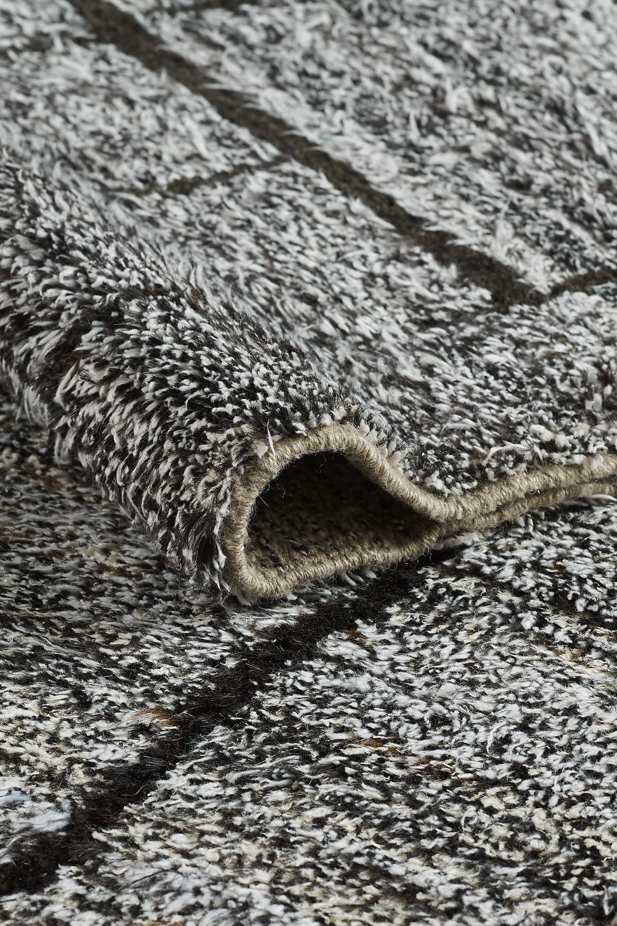 Empera-Antik Halı Recycle Etnik Desenli El Dokuması Salon Halısı E0018-3-Milagron.com