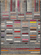 Empera-Antik Halı Recycle Etnik Desenli El Dokuması Salon Halısı E0020-1-Milagron.com