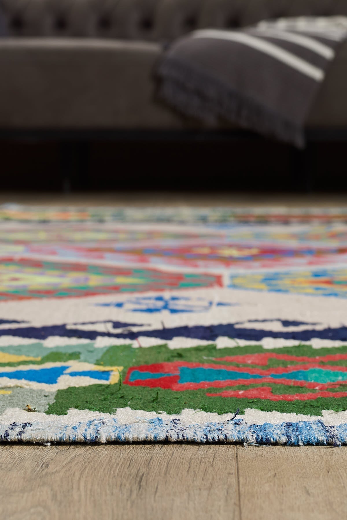 Empera-Antik Kilim Anadolu Etnik Desenli El Dokuması Kilim E0526-4-Milagron.com