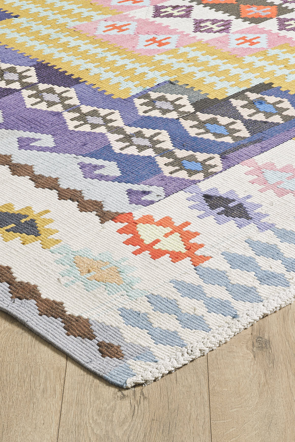 Empera-Antik Kilim Anadolu Etnik Desenli El Dokuması Kilim E0529-2-Milagron.com