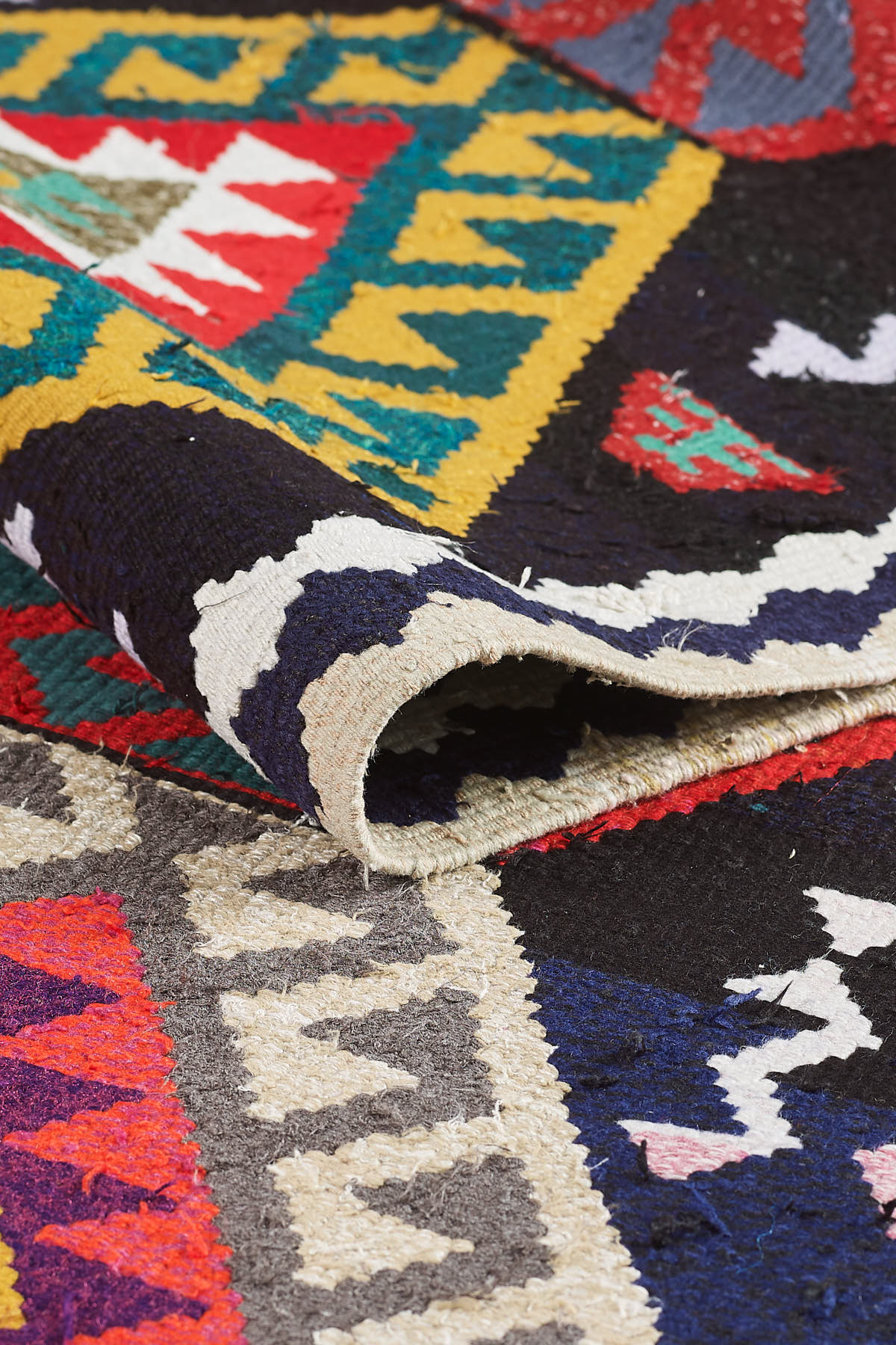 Empera-Antik Kilim Anadolu Etnik Desenli El Dokuması Kilim E0532-3-Milagron.com