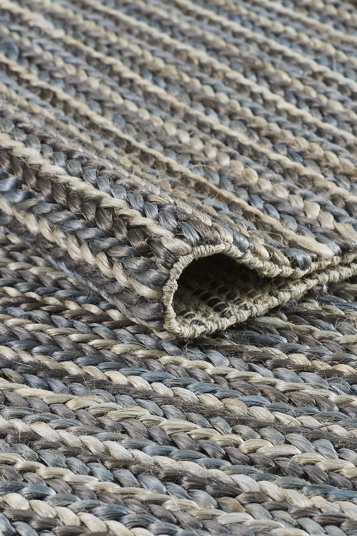 Empera-Dulce Feldgrau Renkli Jüt Hasır Halı-3-Milagron.com