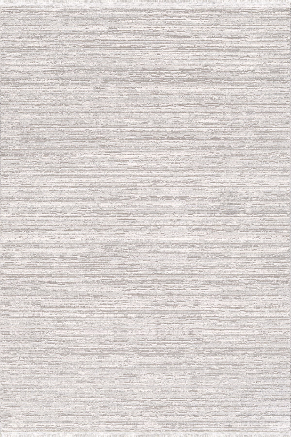 Empera-Gemma Pure White Saçaklı Modern Tozumaz Halı-1-Milagron.com