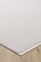 Empera-Gemma Pure White Saçaklı Modern Tozumaz Halı-2-Milagron.com