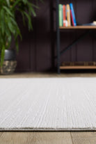 Empera-Gemma Pure White Saçaklı Modern Tozumaz Halı-4-Milagron.com