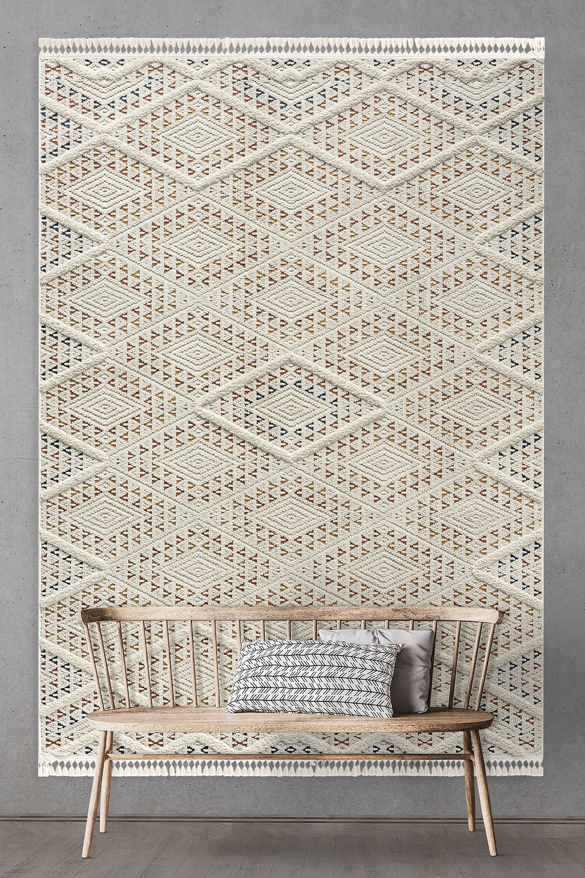 Empera-Helsinki Berghall Saçaklı Hav Toz Vermez Halı-2-Milagron.com