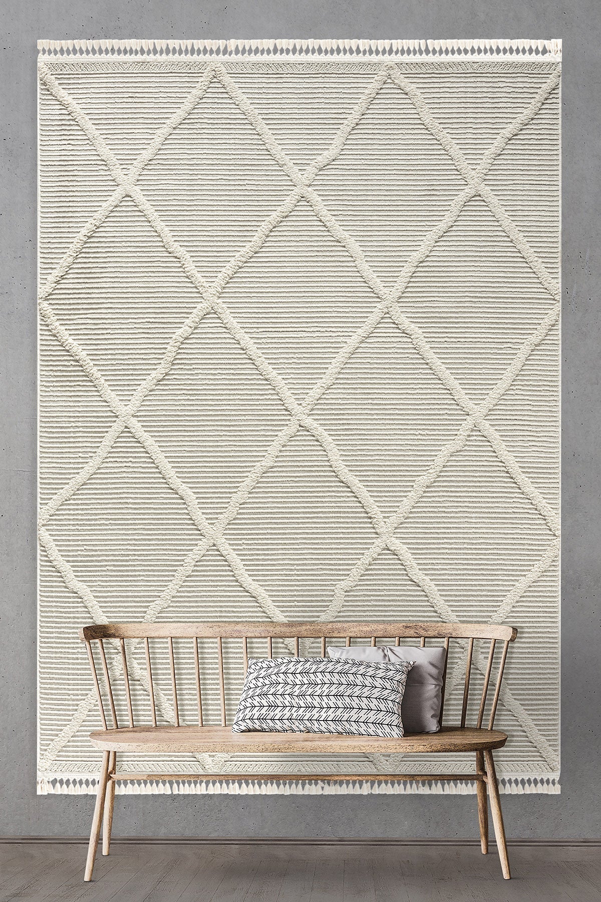 Empera-Helsinki Vastra Saçaklı Hav Toz Vermez Halı-2-Milagron.com