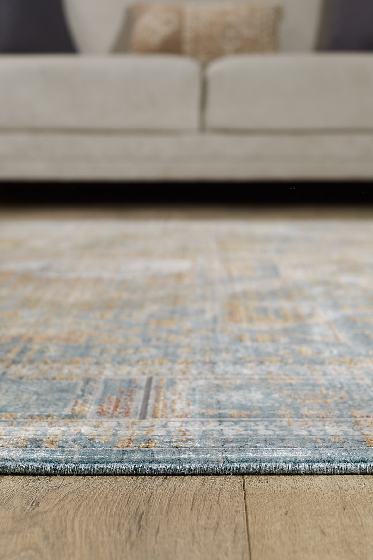 Empera-Heritage Norma Kendinden Saçaklı Modern Klasik Eskitme Halı-4-Milagron.com