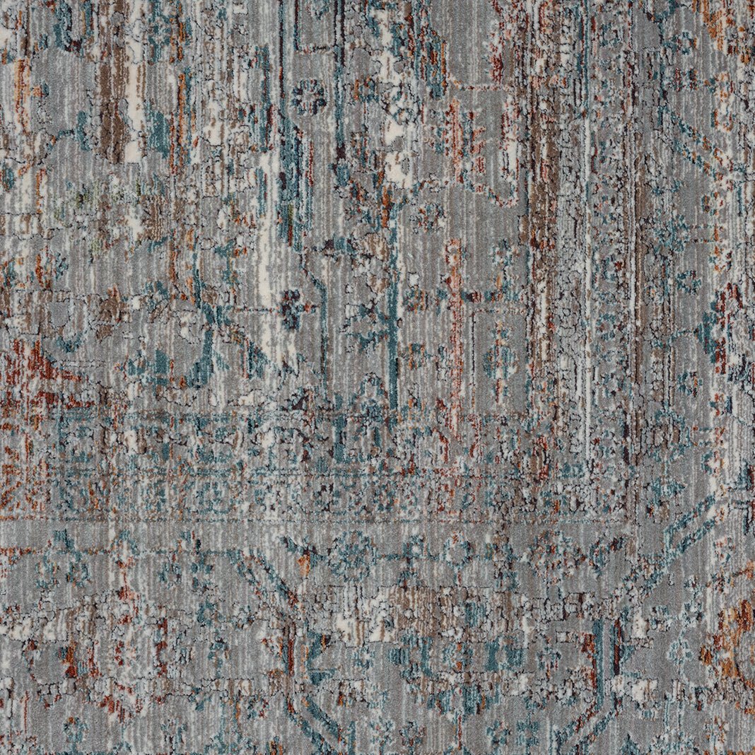 Empera-Heritage Renda Kendinden Saçaklı Modern Klasik Eskitme Halı-4-Milagron.com