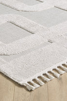 Empera-Ibiza Benita Geometrik Toz Vermeyen İSkandinav Desen Saçaklı Halı-2-Milagron.com