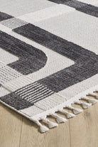 Empera-Ibiza Berta Geometrik Toz Vermeyen İSkandinav Desen Saçaklı Halı-2-Milagron.com