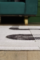 Empera-Ibiza Berta Geometrik Toz Vermeyen İSkandinav Desen Saçaklı Halı-4-Milagron.com