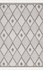 Empera-Ibiza Bold Geometrik Çizgili Toz Vermeyen İSkandinav Desen Saçaklı Halı-1-Milagron.com